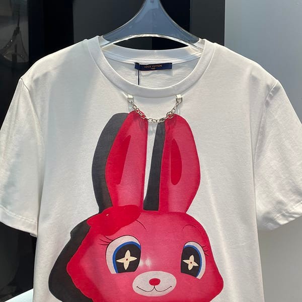 新デザインルイヴィトン スパンコールウサギTシャツ n級品 1AFV27